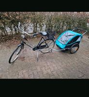 Damenrad mit Anhänger zu verkaufen Nordrhein-Westfalen - Steinfurt Vorschau