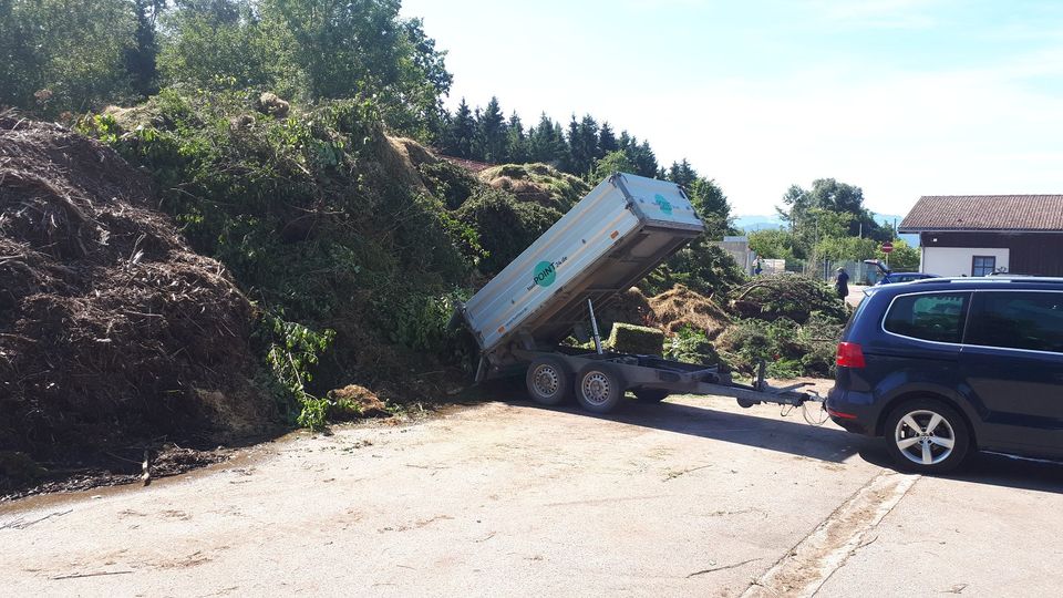 Brennholz Anhänger mieten, Tandem Kipper bis zu 3 Ster Holz in Kempten