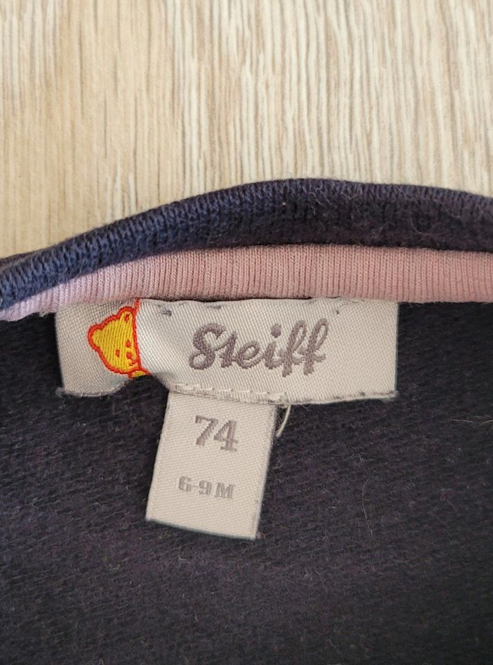 Steiff Mädchen Sweatshirt 74/80 Pullover Pulli marine blau Teddy in Berlin