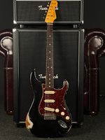 2009 LTD 62 Fender Strat Heavy Relic Teambuilt Black over Gold Bayern - Kiefersfelden Vorschau