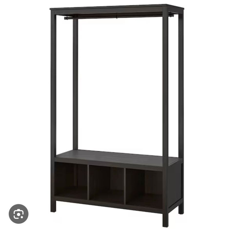 IKEA Hemnes Garderobe/Kleiderschrank offen schwarz in Köln