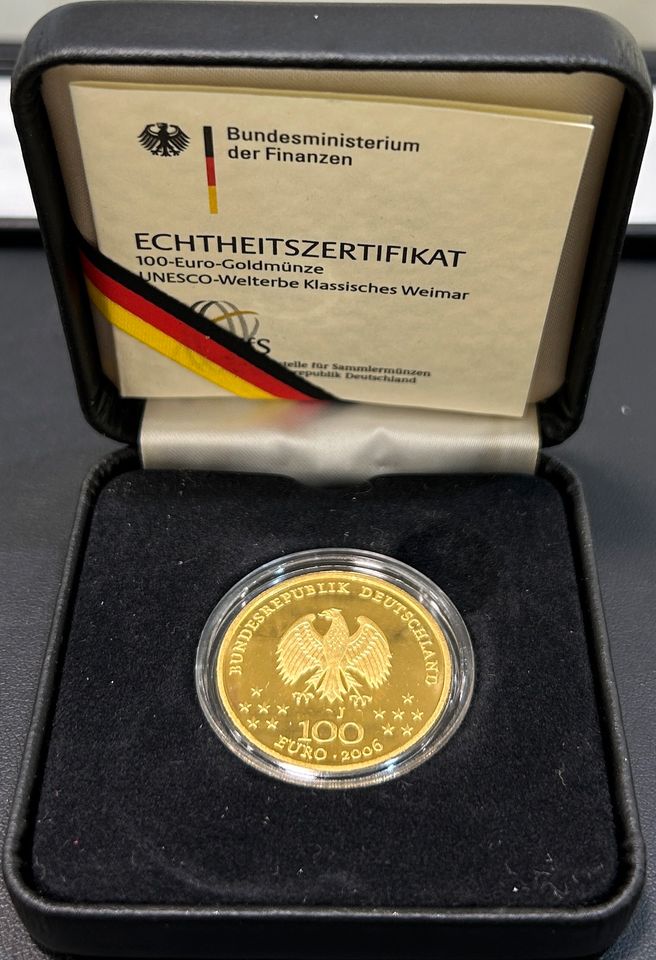 Goldmünze 1/2 OZ Anlagegold, 100 EURO Goldmünze, Feingold in Ahlen