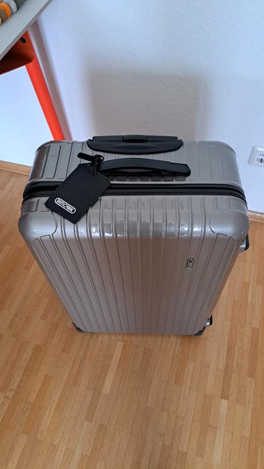 2 Rimowa Koffer 1xM 1xL Polycarbonat Titanium in Rheinbach