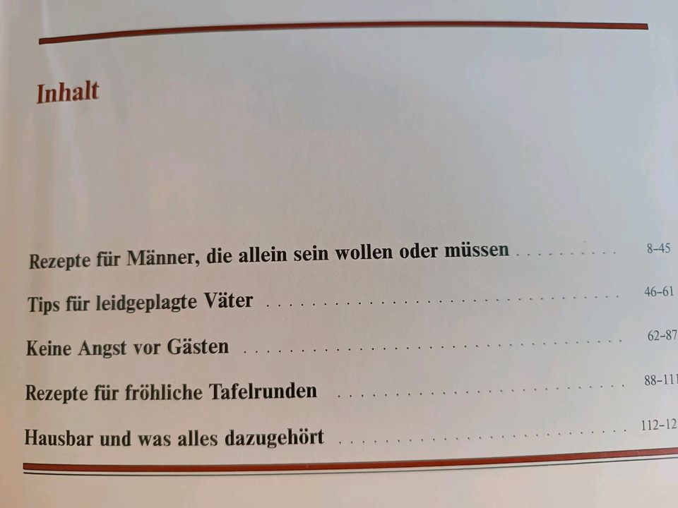 Neues Rezeptebuch für Männer in Oettingen in Bayern