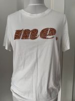 H&M Shirt t-Shirt kurzarm „me“ Statement weiß Gold glitzer Frankfurt am Main - Seckbach Vorschau