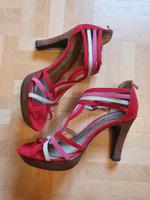 Absatzschuhe Sandalen Tamaris 37 rot pink Bayern - Willanzheim Vorschau