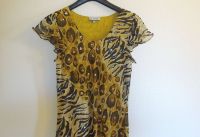 Midi Kleid  Animalprint Pailetten Gr. 38 Niedersachsen - Hoya Vorschau