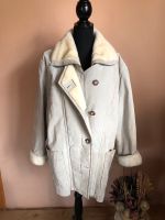 Vintage Echt Lederjacke Ledermantel Creme Gr.42 Hessen - Stadtallendorf Vorschau