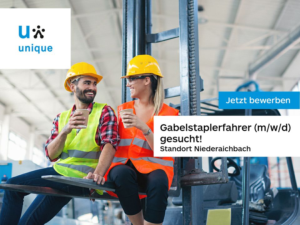 Gabelstaplerfahrer (m/w/d) gesucht! - 18,40 € / Std. in Niederaichbach