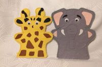 2 Fingerhandpuppen "Giraffe+Elefant" handgemacht Bayern - Aschaffenburg Vorschau