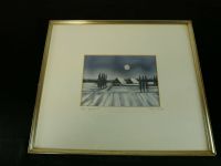 Bild „Winterlandschaft“ - Mina Neu - Aquarell - Original - 1986 Münster (Westfalen) - Hiltrup Vorschau