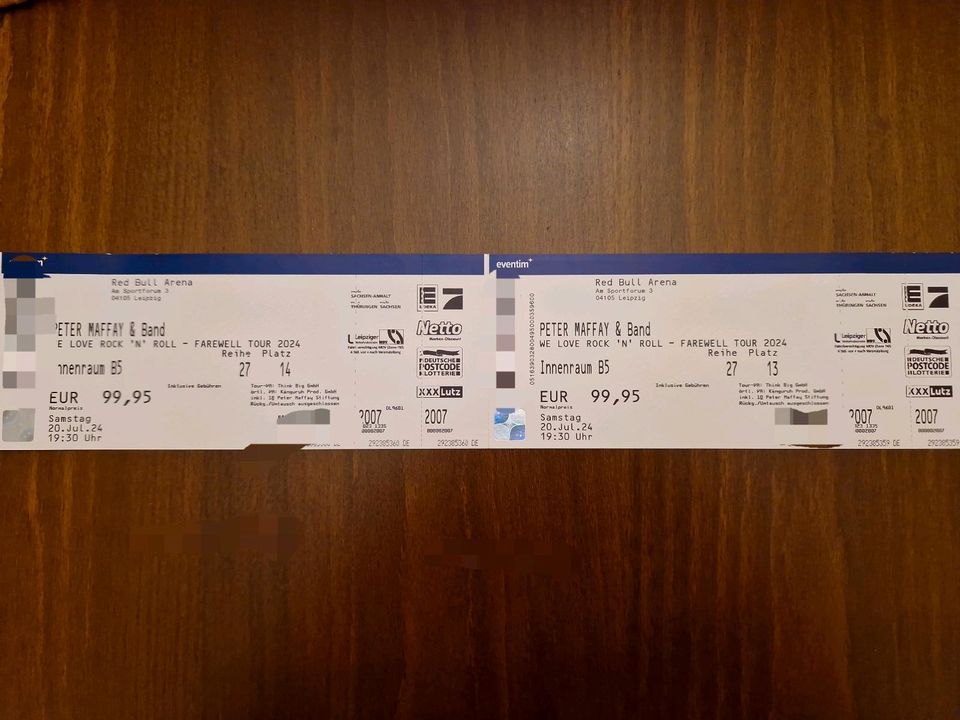 Peter Maffay 2 Tickets Leipzig Red Bull Arena in Magdeburg