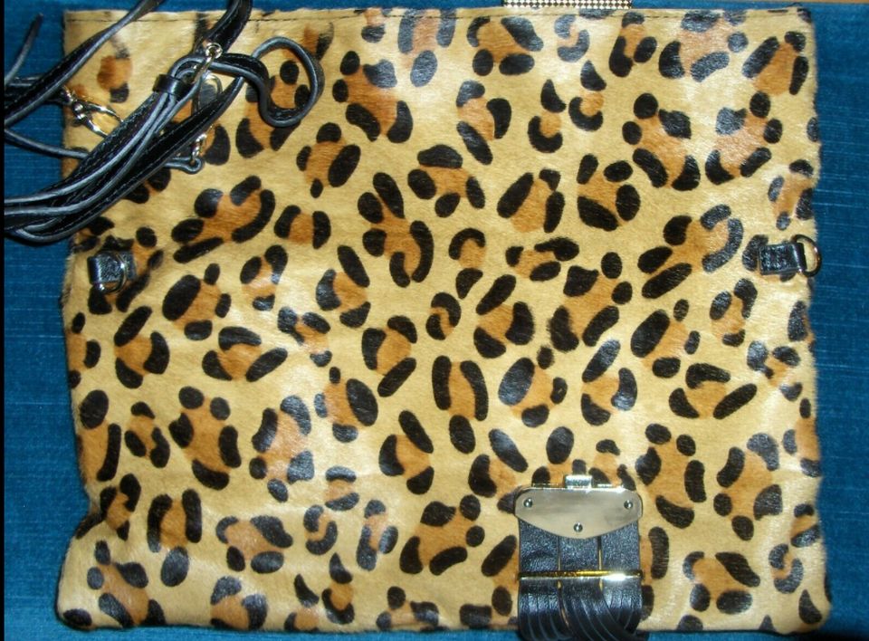 Abendtasche Clutch Jimmy Choo Leder Leopard Print in München