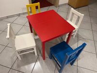 Tisch mit 4 Stühlen aus Holz für Kleinkinder Bayern - Rain Lech Vorschau