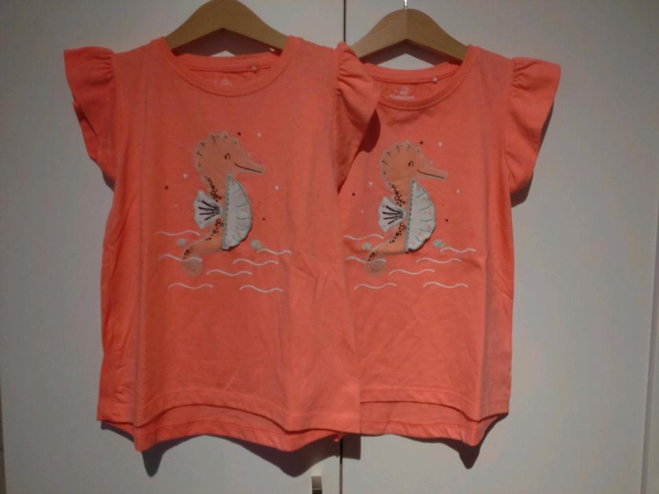 T-Shirts, Größe 110, Zwillinge, Topolino, Seepferdchen in Bielefeld