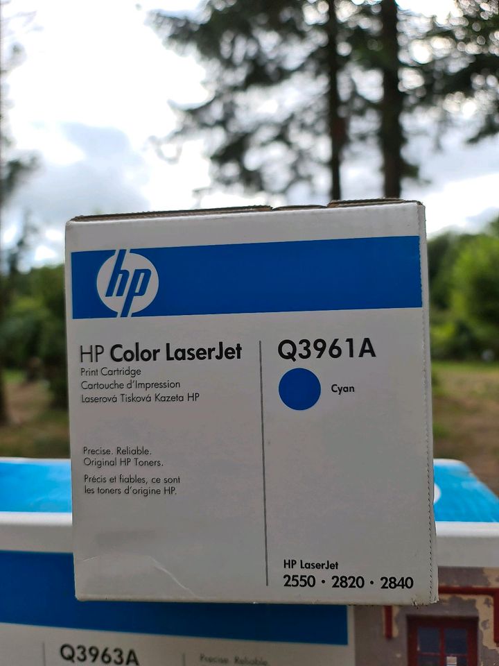 HP Color Laser Jet Toner Kartusche Q3961A Cyan in Hohenlockstedt
