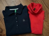 2x Poloshirt & Rollkragenpullover Benetton Korallenrot Blau 6-7J. Hessen - Wiesbaden Vorschau