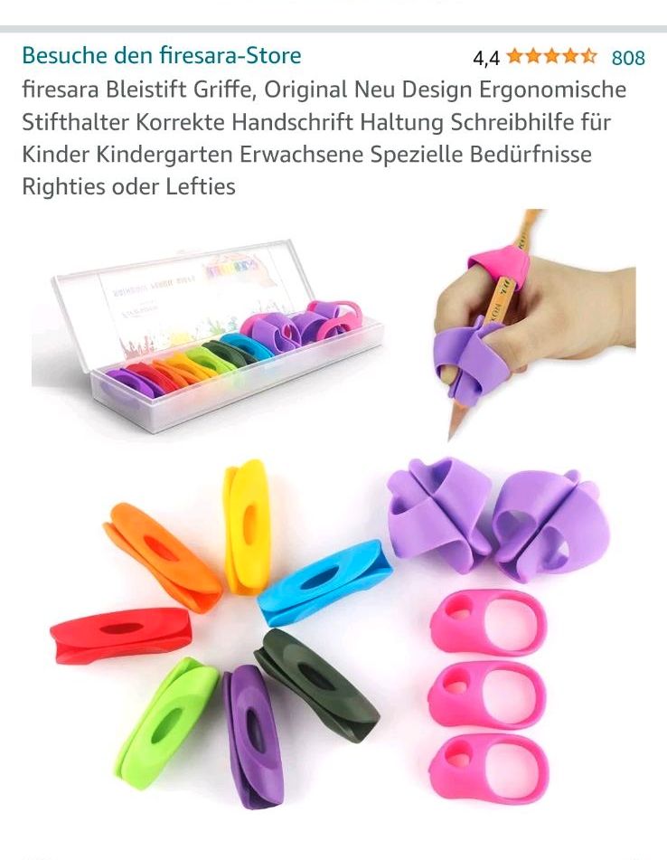 Schreiblernhelfer Griffe Bleistift Stift korrekte Haltung in Rehfelde