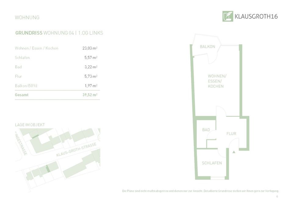 Vermietete Kapitalanlage mit Südbalkon / WE04 in Hamburg