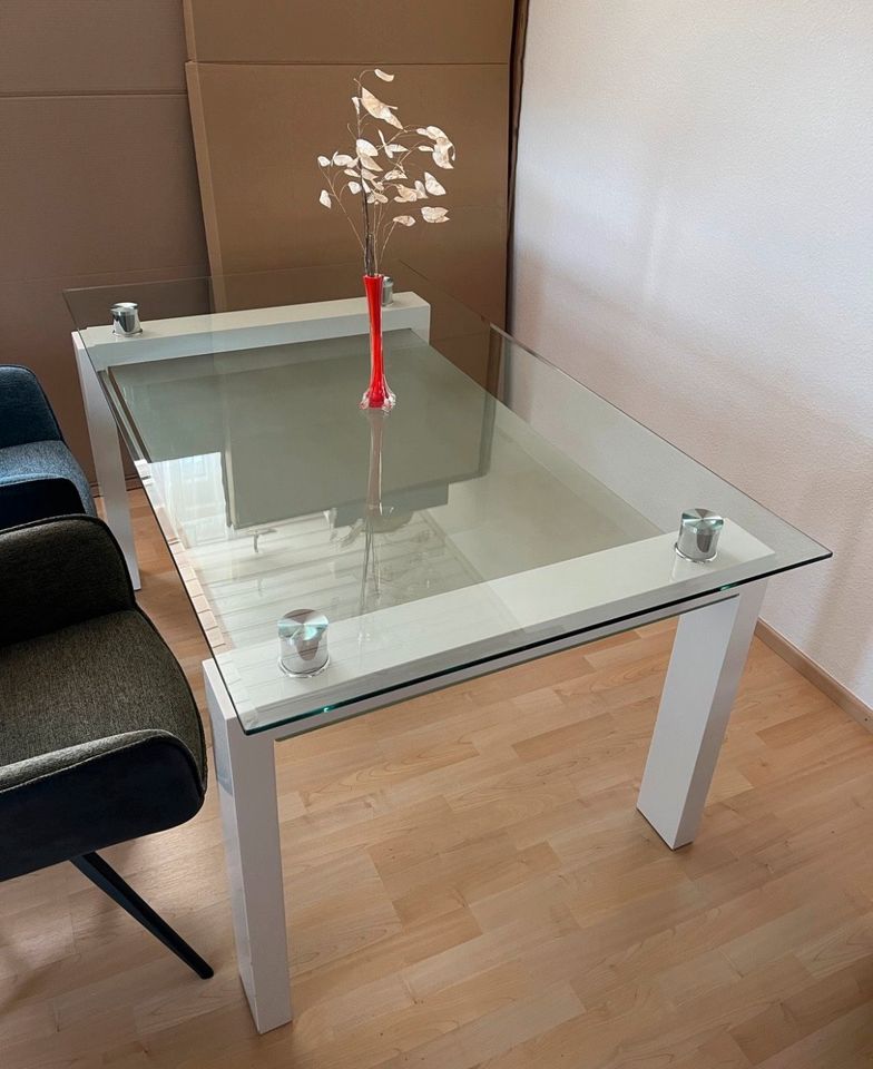 Glastisch / Esstisch 1,60m x 90cm in Dürnau