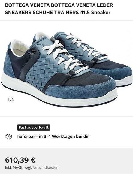 BOTTEGA VENETA Sneaker Gr. 41 - neu mit Karton in Nürnberg (Mittelfr)