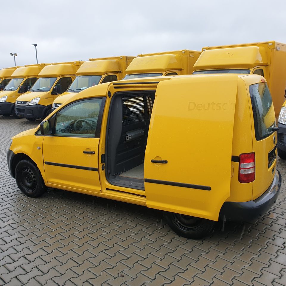 Verkaufstage VW Caddy TDI 2.0 mit 6-Gang Schaltgetriebe LKW Post gelb Handwerker in Garrel