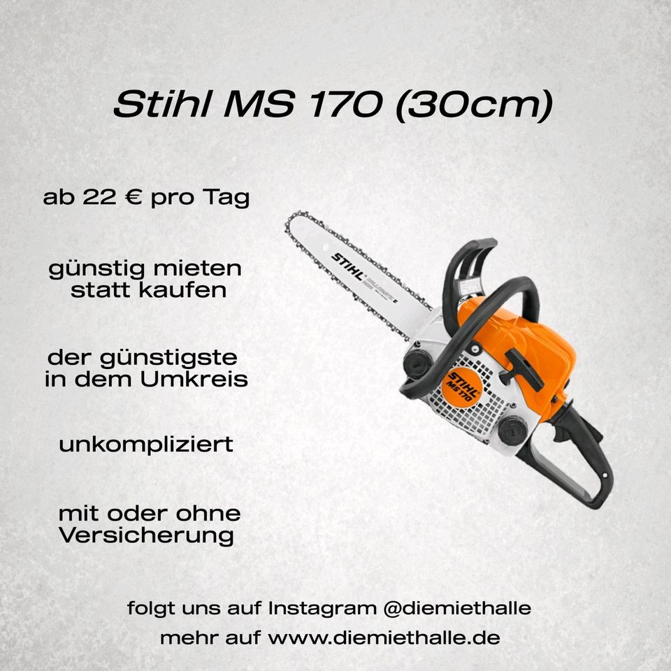 Stihl Motorsäge günstig mieten in Erdmannhausen