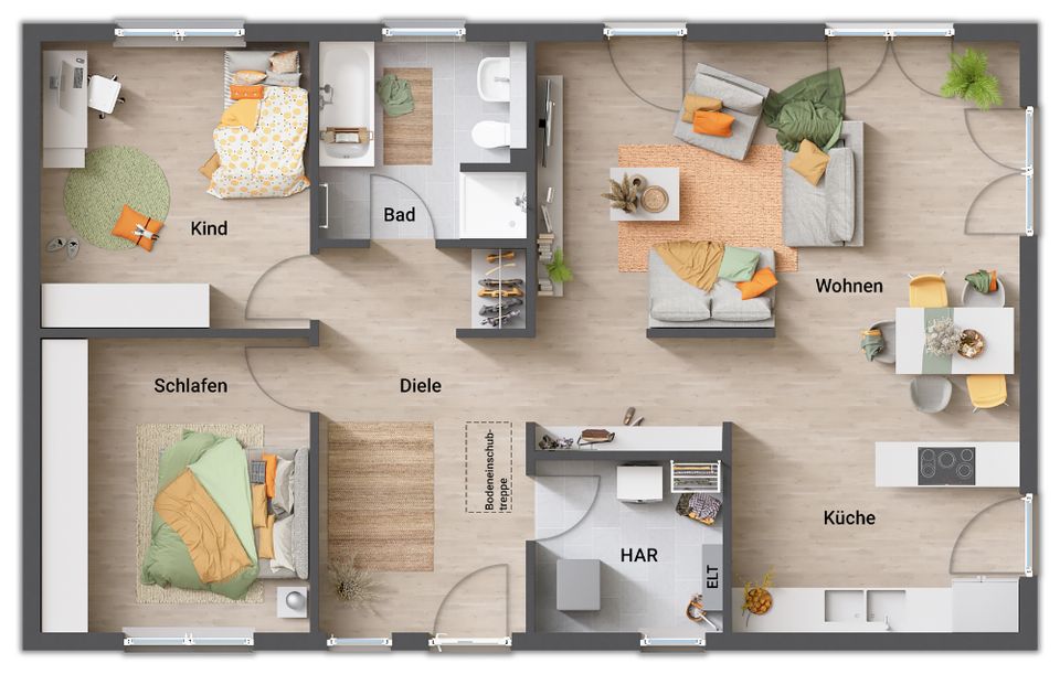 Der Town & Country Bungalow für jedes Alter in Adelebsen – modern und vielseitig in Adelebsen