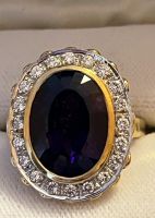 Ring Gelbgold 585 mit großem Amethyst und Brillanten Frankfurt am Main - Bornheim Vorschau