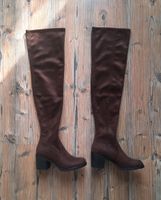 Overknees Stiefel dunkelbraun Velour Größe 39 NEU Bayern - Ingolstadt Vorschau