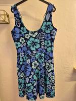 blaues Kleid mit Blumen Gr. L Bayern - Regensburg Vorschau