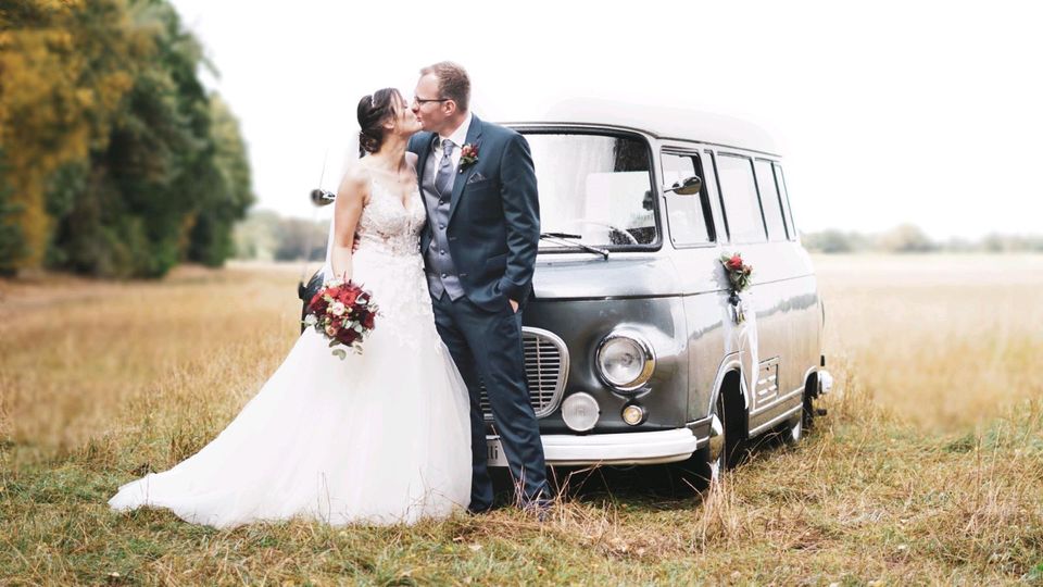 Hochzeitsauto mieten Hochzeitsbulli Bulli Oldtimer Barkas b1000 in Vreden