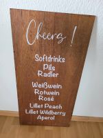 Holzschild Hochzeit Geburtstag Bar Getränke Nordrhein-Westfalen - Greven Vorschau