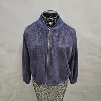 Blaue Ziegenlederjacke Nordrhein-Westfalen - Heiden Vorschau