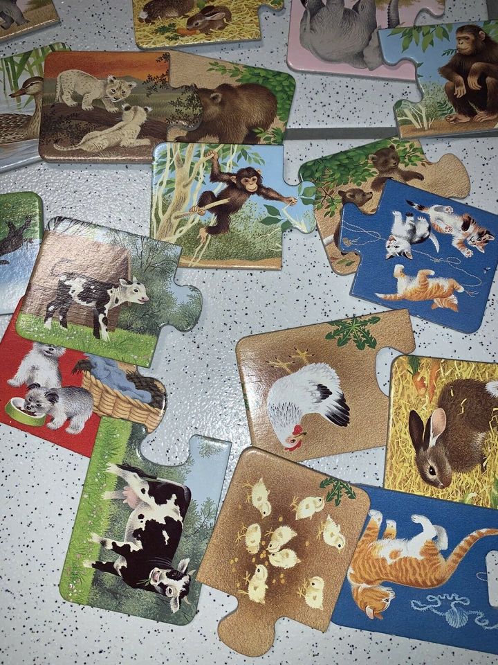 Spiel „Tiere und ihre Kinder“ - Top Zustand in Mehlingen