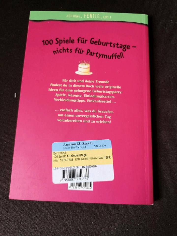 Buch 100 Spiele für Geburtstage Isabelle Bertrand in Schloß Holte-Stukenbrock