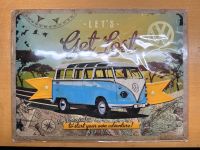 Vintage Blechschild VW Bus Camper Retro Geschenk Bayern - Würzburg Vorschau