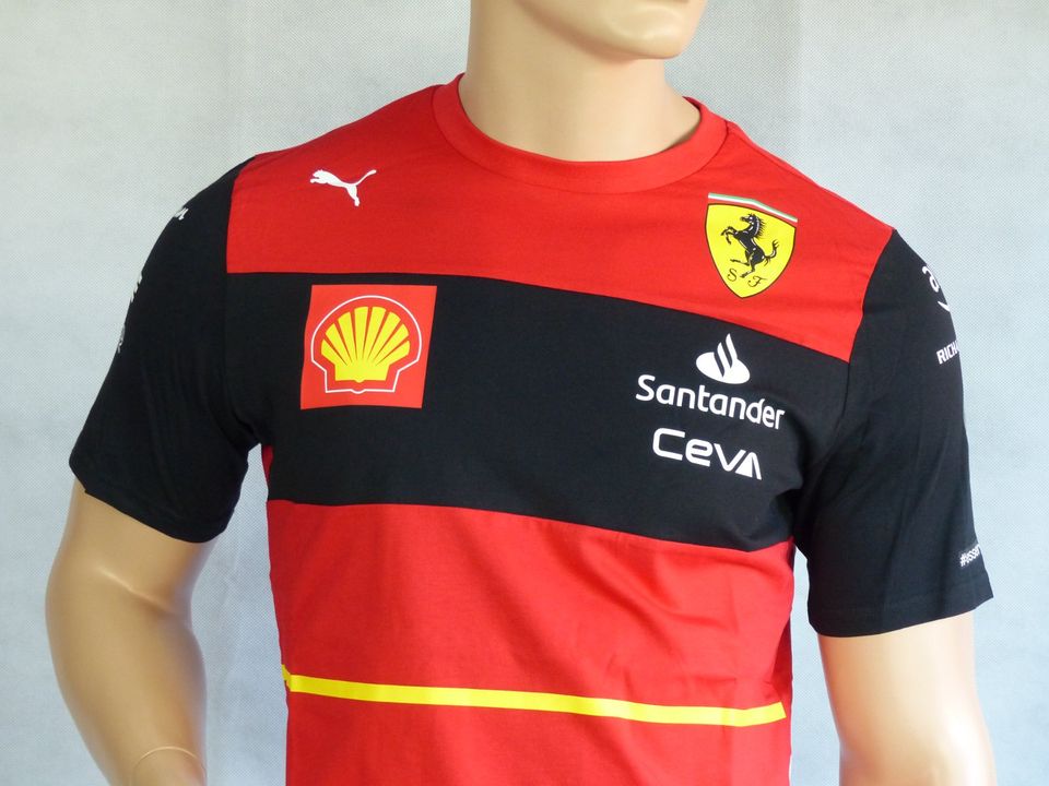 Scuderia Ferrari Herren Sainz Driver T-shirt 2022 Gr. S M XL XXL in Wetzlar