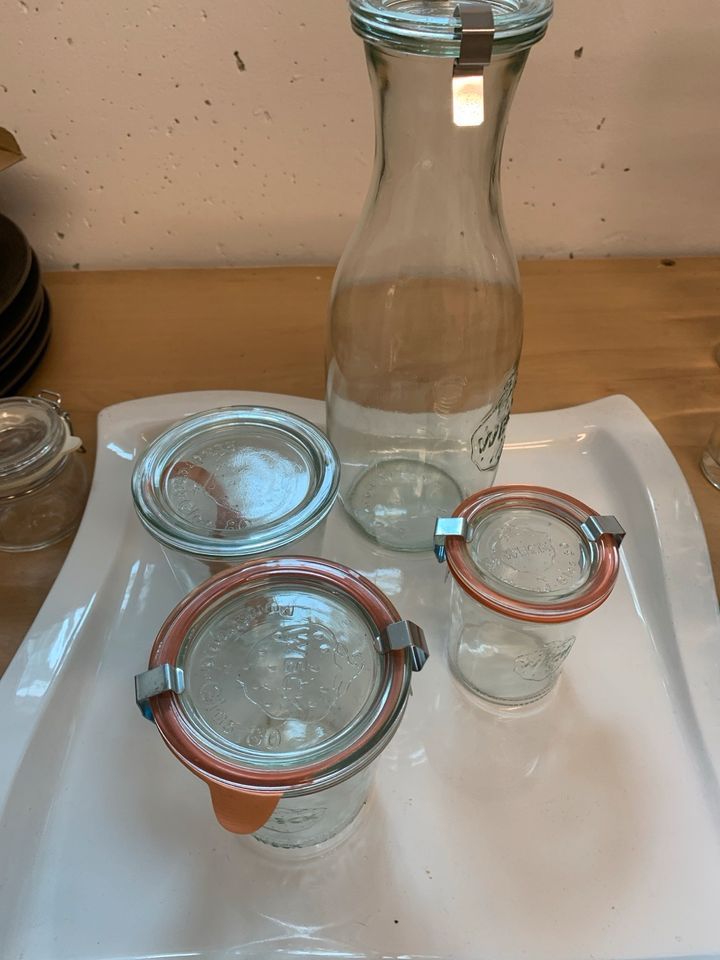 Flaschen Gläser Set Weck in Mauerstetten