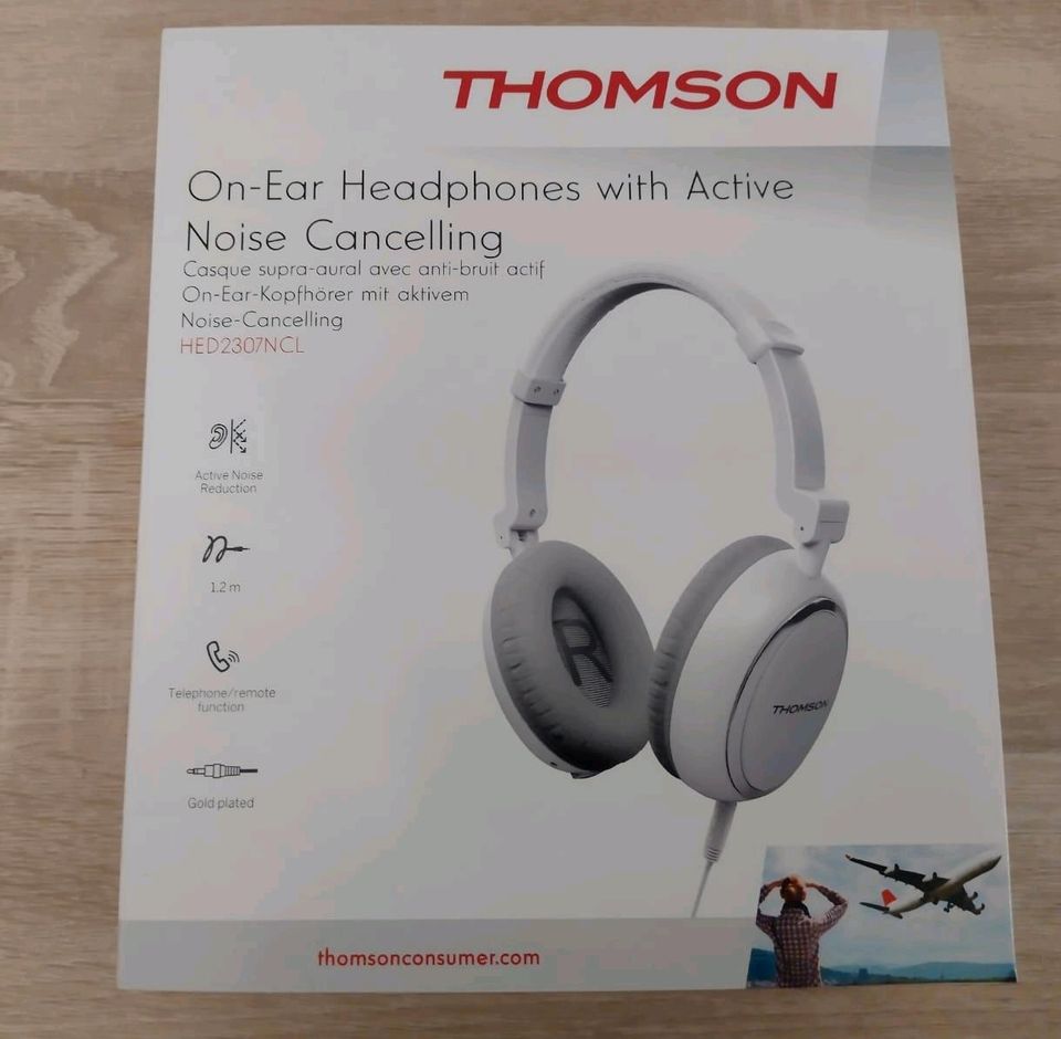 Thomson HED2307NCL On-Ear Kopfhörer weiß #Neu# in Taura