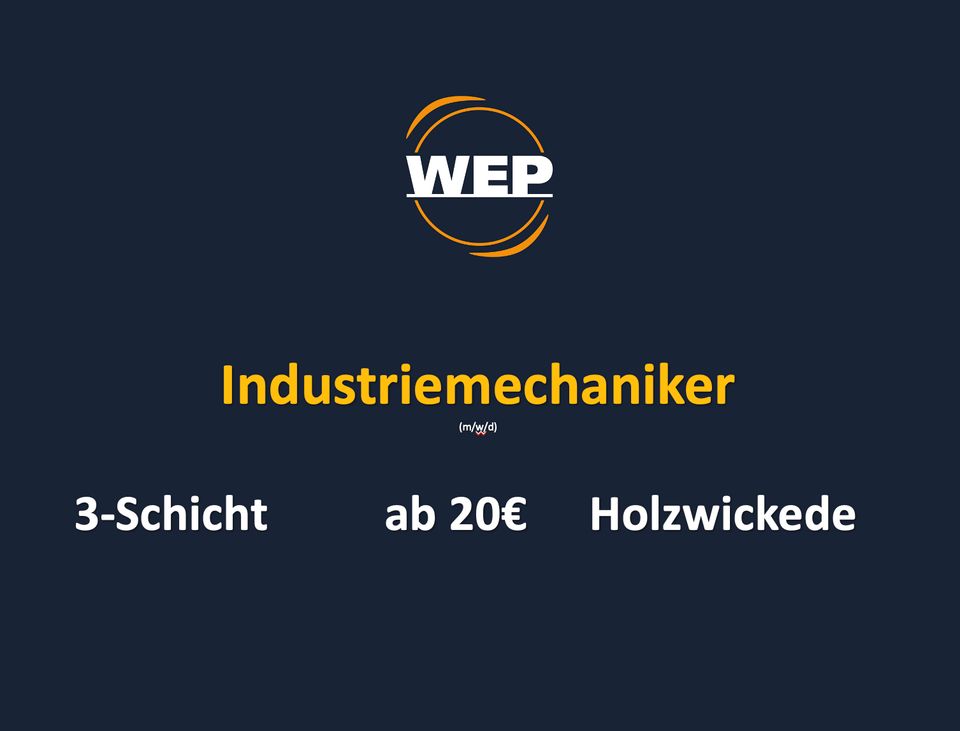 Industriemechaniker (m/w/d) ab 20€ in Holzwickede