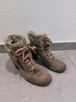 Tamaris Stiefel Stiefeletten gefüttert grau beige taupe Fell 38 Bayern - Weyarn Vorschau