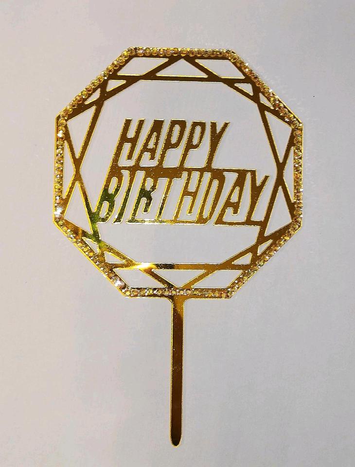 Birthday Cake Topper Geburtstags Torten Stecker Deko Hochzeit in Nürnberg (Mittelfr)
