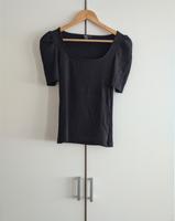 Bluse mit Pufferärmeln - schwarz - Gr. 36/S Bayern - Schweinfurt Vorschau