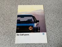 Der VW Golf II 2 Syncro Prospekt Allwetter Allrad 4x4 GT Werbung Baden-Württemberg - Ulm Vorschau