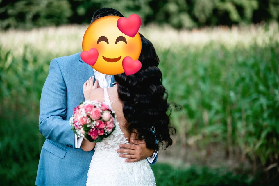 Brautkleid Standesamtkleid Gelinlik Nikahlik Hochzeitskleid in Bibertal