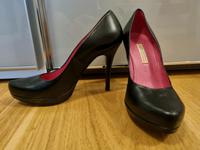 Damen Buffalo Leder Pumps schwarz 39D Aachen - Eilendorf Vorschau