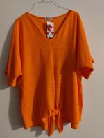 Lochbluse orange zum Knoten neu Nordrhein-Westfalen - Dorsten Vorschau