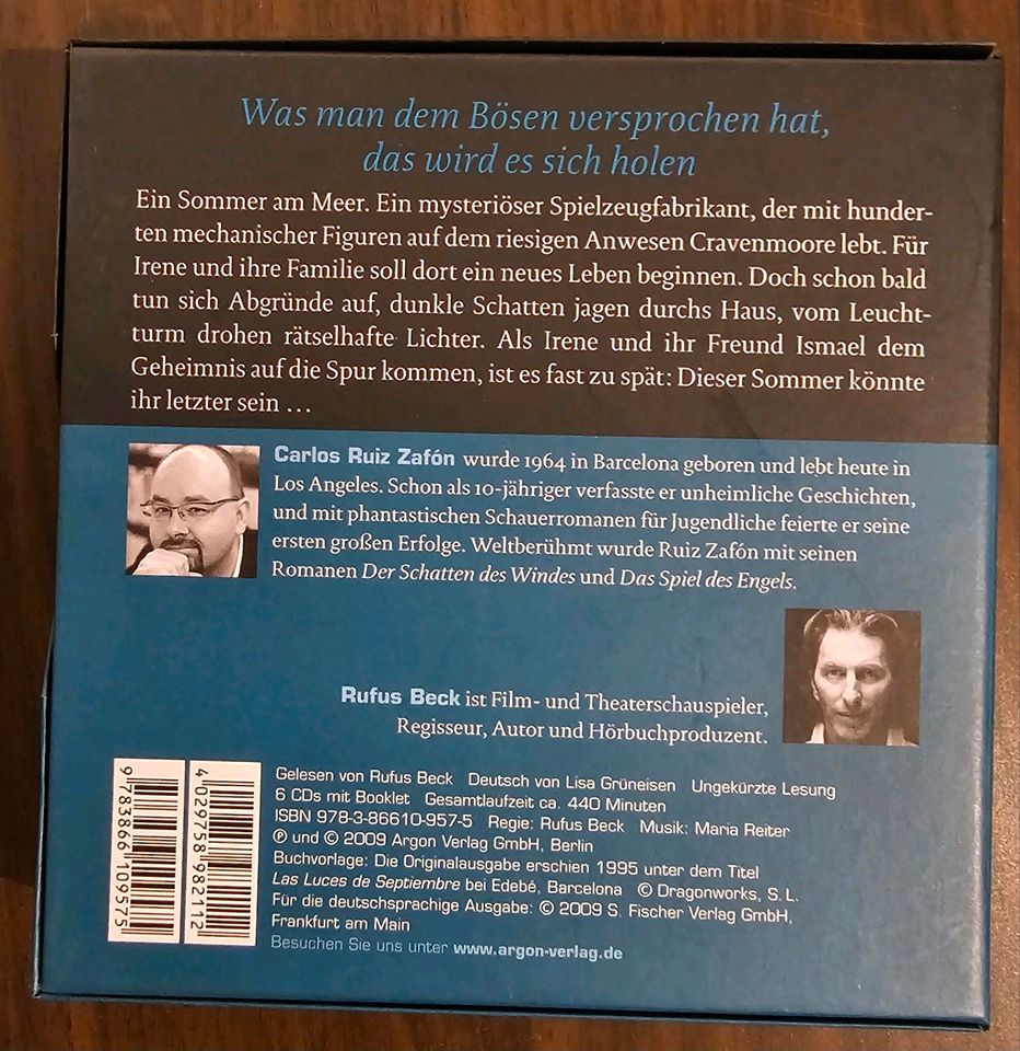 Carlos Ruiz Zafon - 3 Hörbücher komplett in Goch