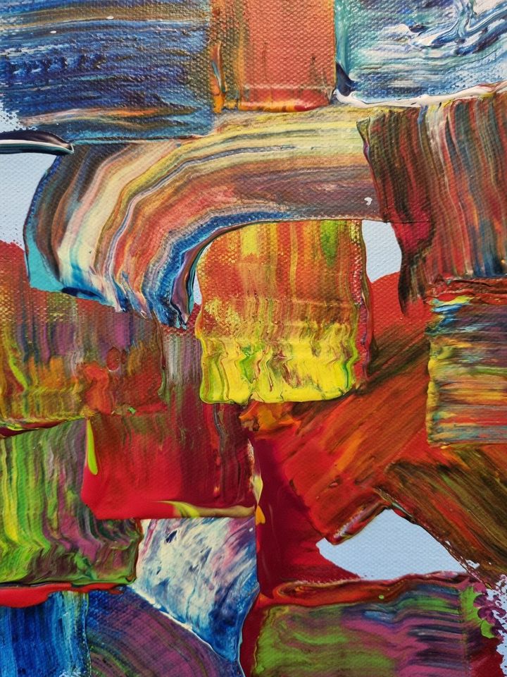 Original Acrylbild, Abstrakte Kunst, Gemälde, Malerei, 120x40 cm in Feldberg